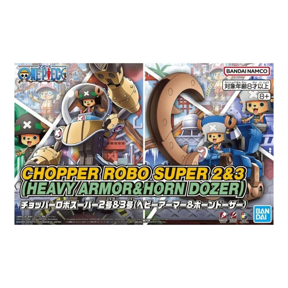 One Piece: Chopper Robo Super 2&3 (Heavy Armor & Horn Dozer) BANDAI 69905