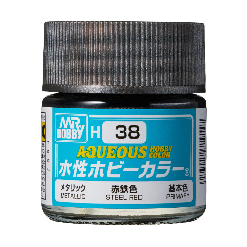 Mr.Hobby H038 Aqueous Steel Red Metallic 10ml