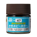 Mr.Hobby H047 Aqueous Red Brown Matt 10ml (RAL 8015)