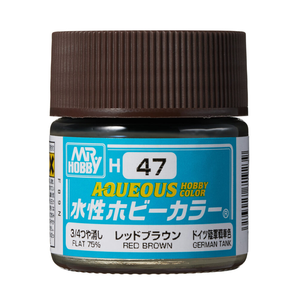 Mr.Hobby H047 Aqueous Red Brown Matt 10ml (RAL 8015)