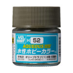 Mr.Hobby H052 Aqueous Olive Drab 1 Semi-Gloss 10ml