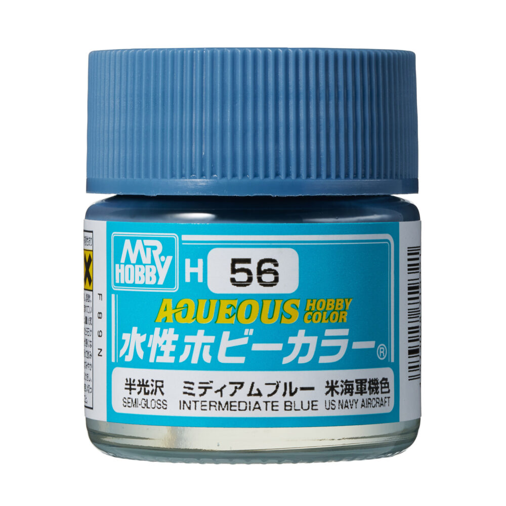 Mr.Hobby H056 Aqueous Intermediate Blue Semi-Gloss 10ml