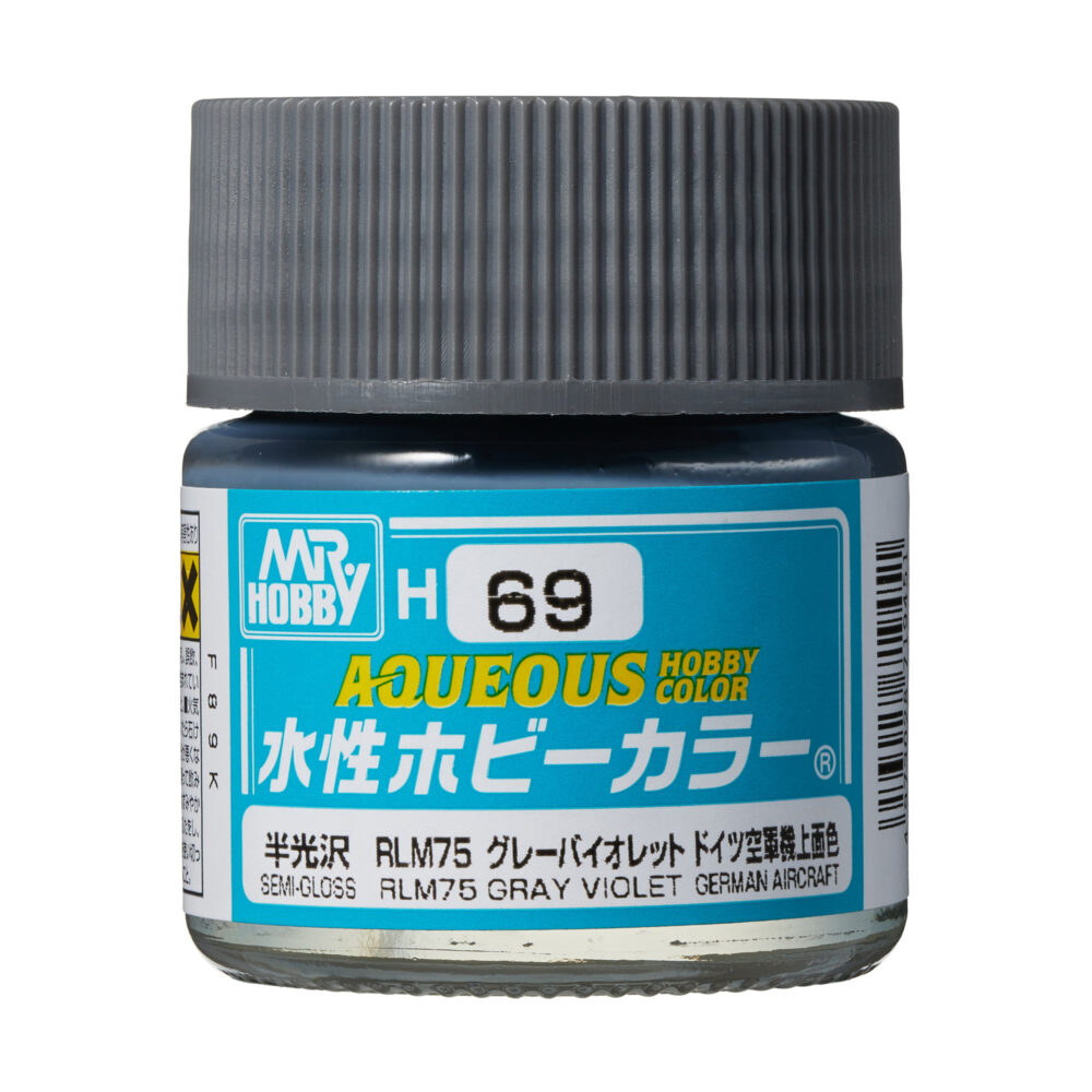 Mr.Hobby H069 Aqueous RLM75 Grey Violet Semi-Gloss 10ml