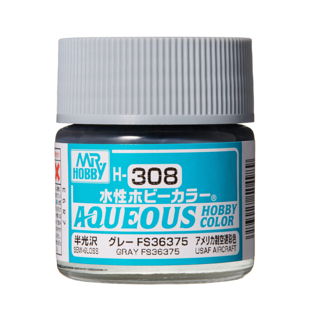 Mr.Hobby H308 Aqueous Grey FS36375 Semi-Gloss 10ml