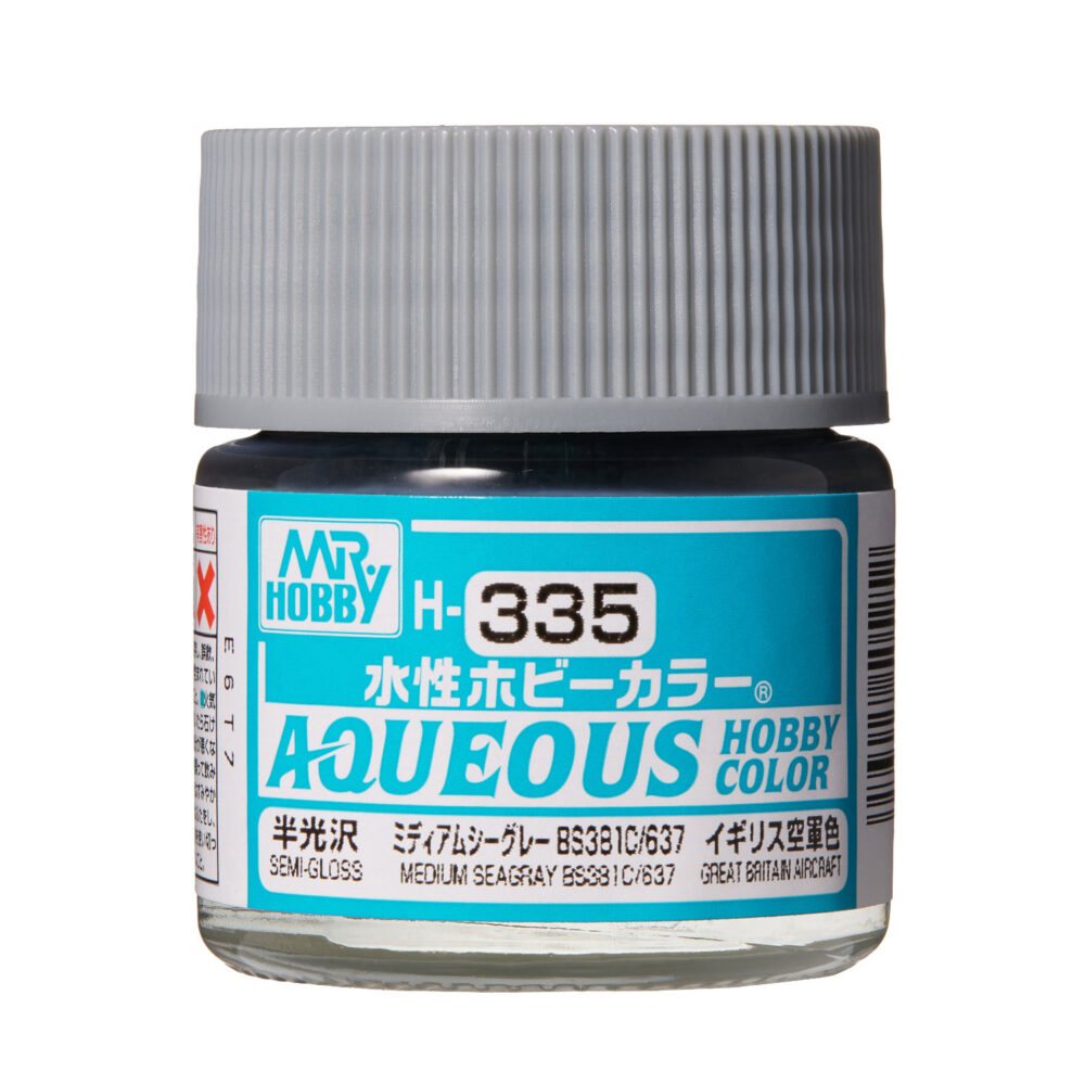Mr.Hobby H335 Aqueous Medium Seagray Semi-Gloss 10ml