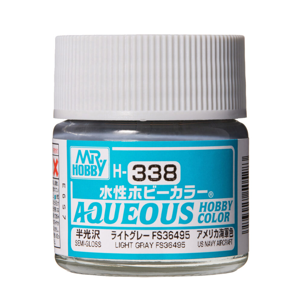 Mr.Hobby H338 Aqueous Light Grey Semi-Gloss 10ml