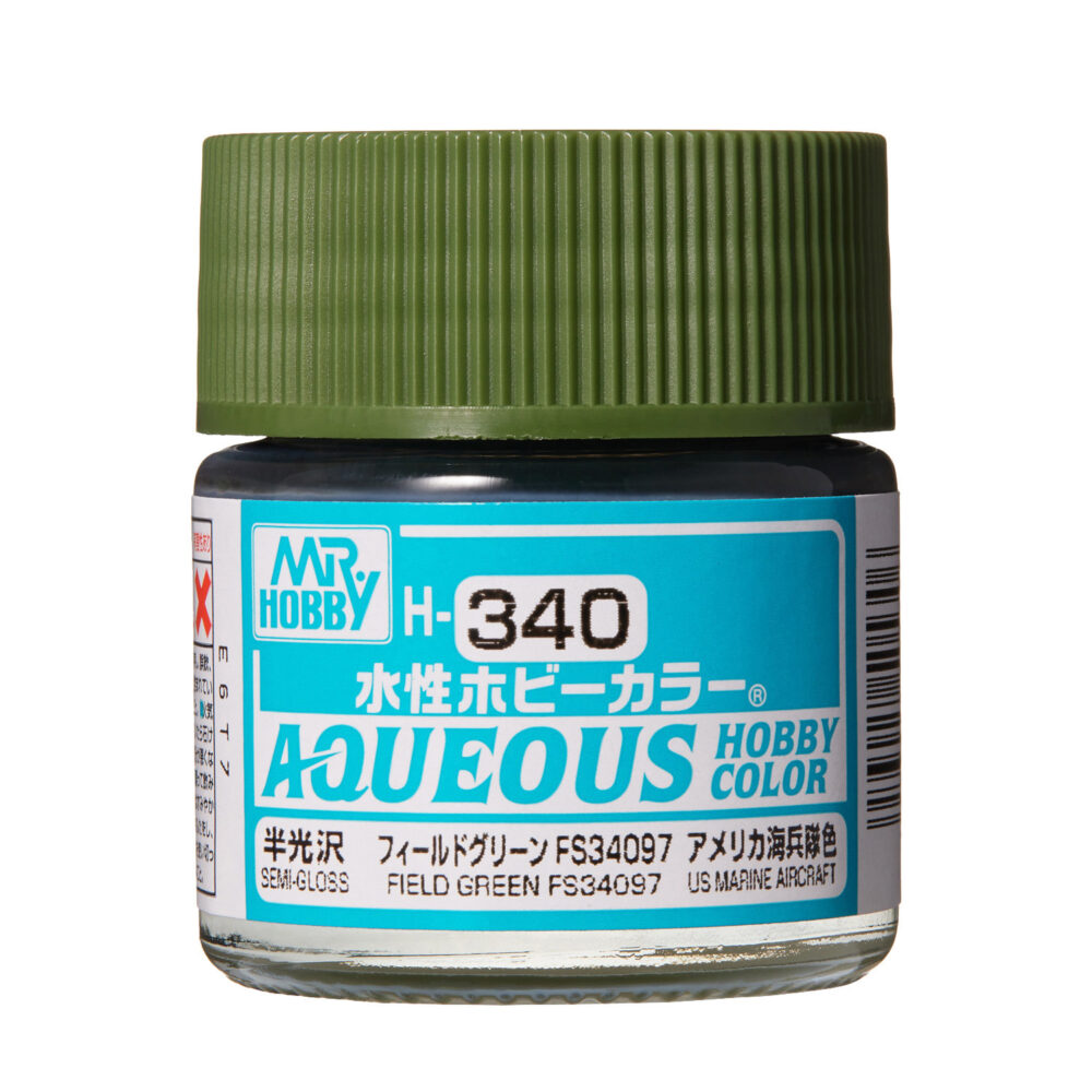 Mr.Hobby H340 Aqueous Field Green Semi-Gloss 10ml