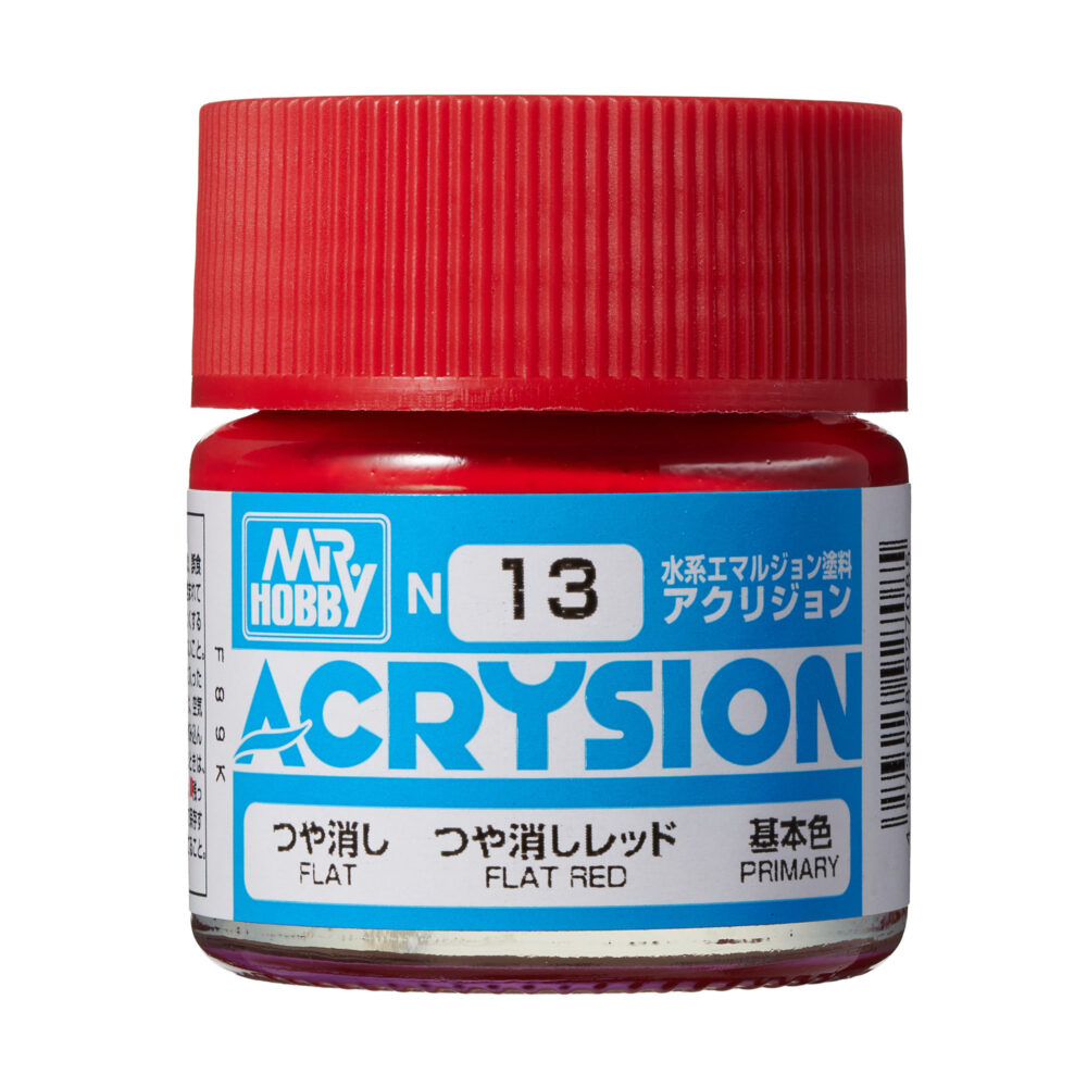 Mr.Hobby N013 Acrysion Flat Red 10ml