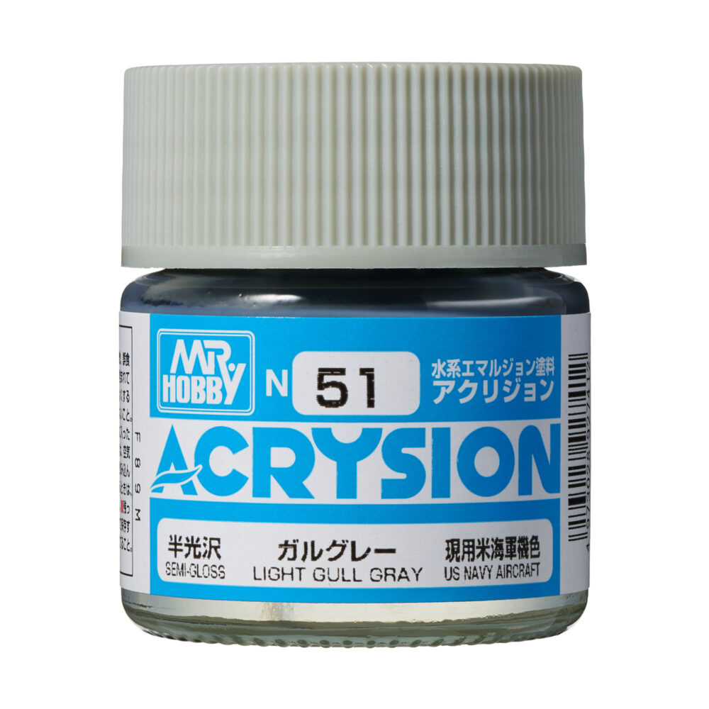 Mr.Hobby N051 Acrysion Light Gull Grey 10ml