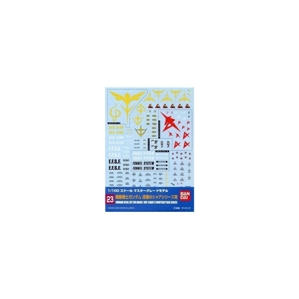 Gundam Decal #23 MG Multiuse Char's Counterattack BANDAI 57493