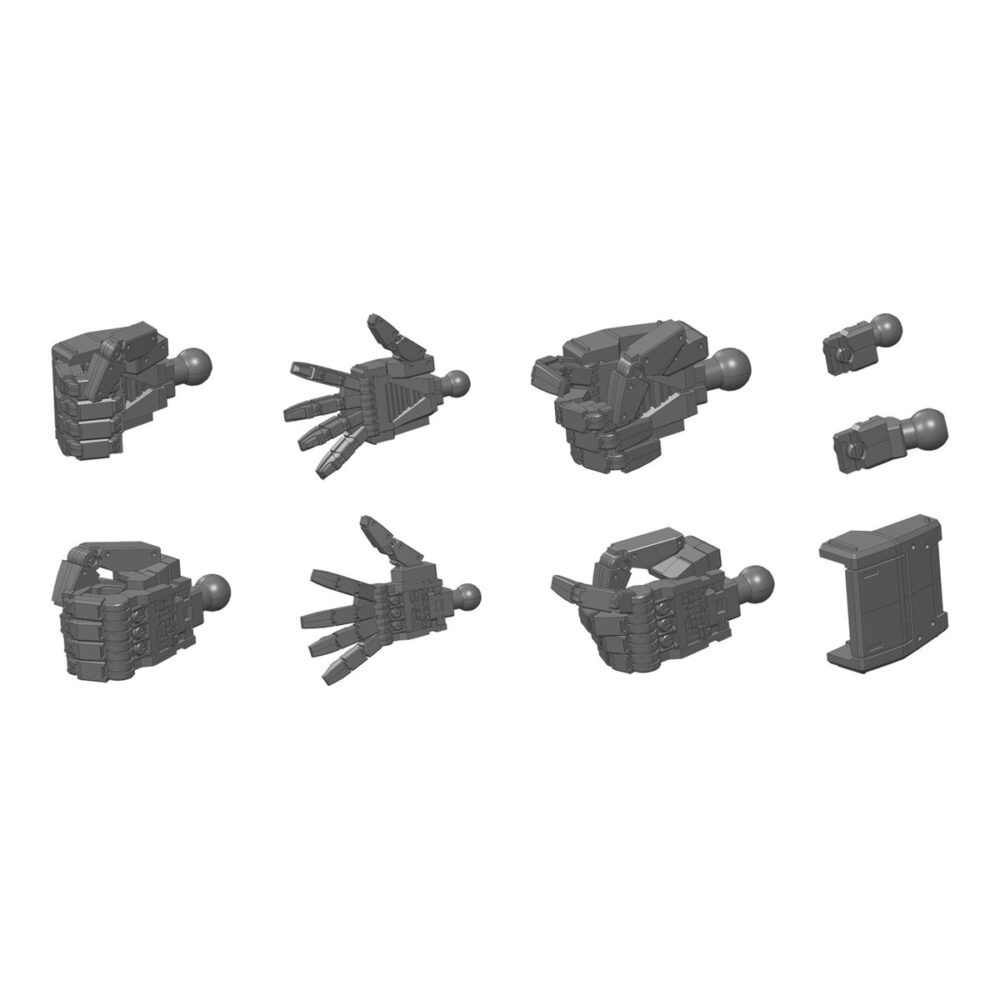 Builders Parts HD MS Hand 01 dark grey BANDAI 62864