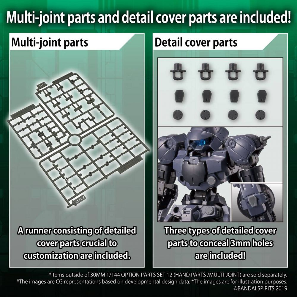 30MM Customize Materials [ Pipe Parts / Multi Joints Unit ] BANDAI 65017