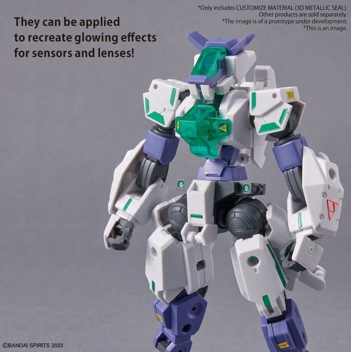 HG / 30MM / 30MS Customize Materials (3D Metallic Stickers) – nr.02 BANDAI 65018 HG / 30MM / 30MS Customize Materials (3D Metallic Stickers) – nr.02 BANDAI 65018