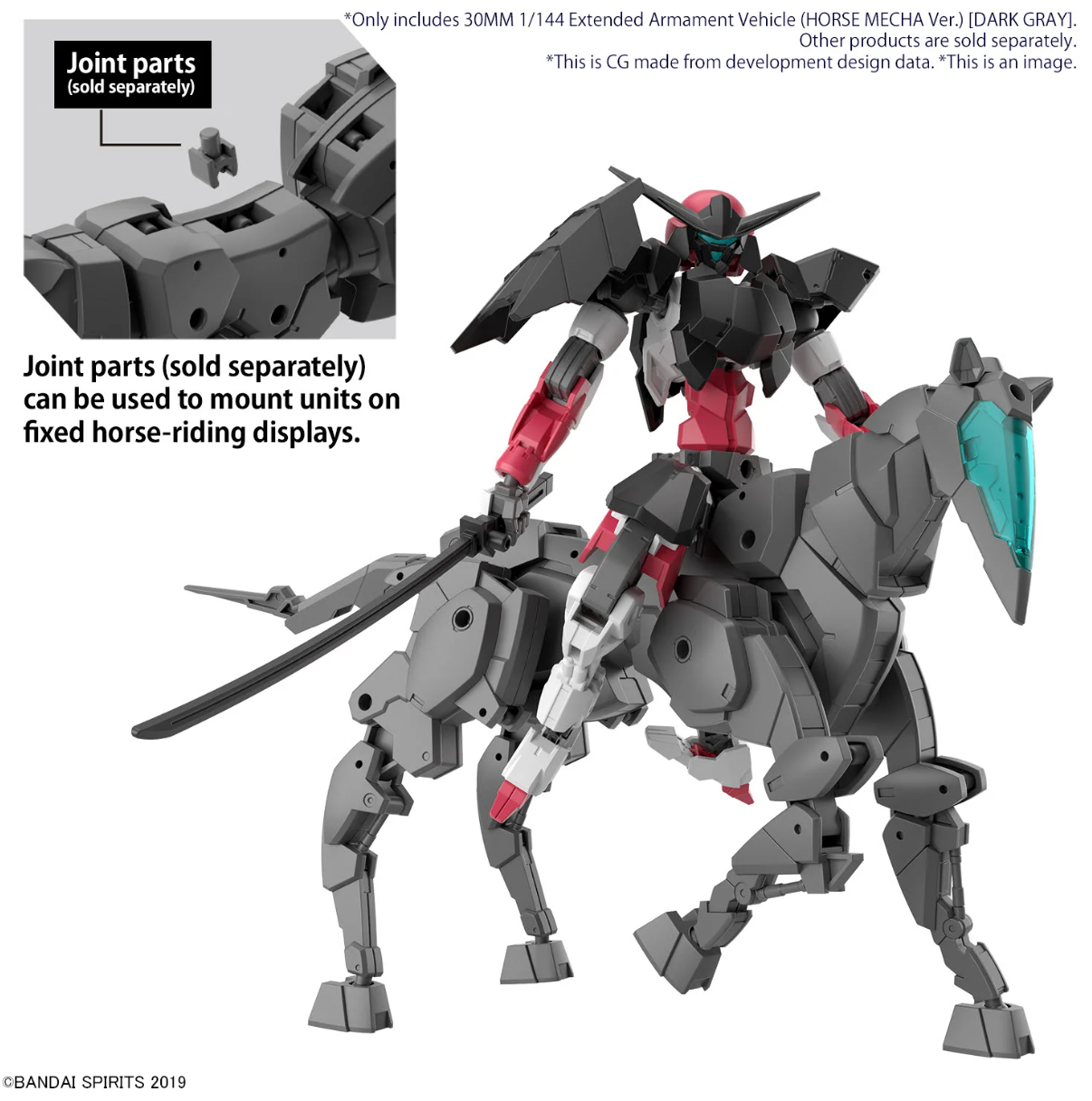 30MM Extended Armament Vehicule (Horse Mecha) Dark BANDAI 66299