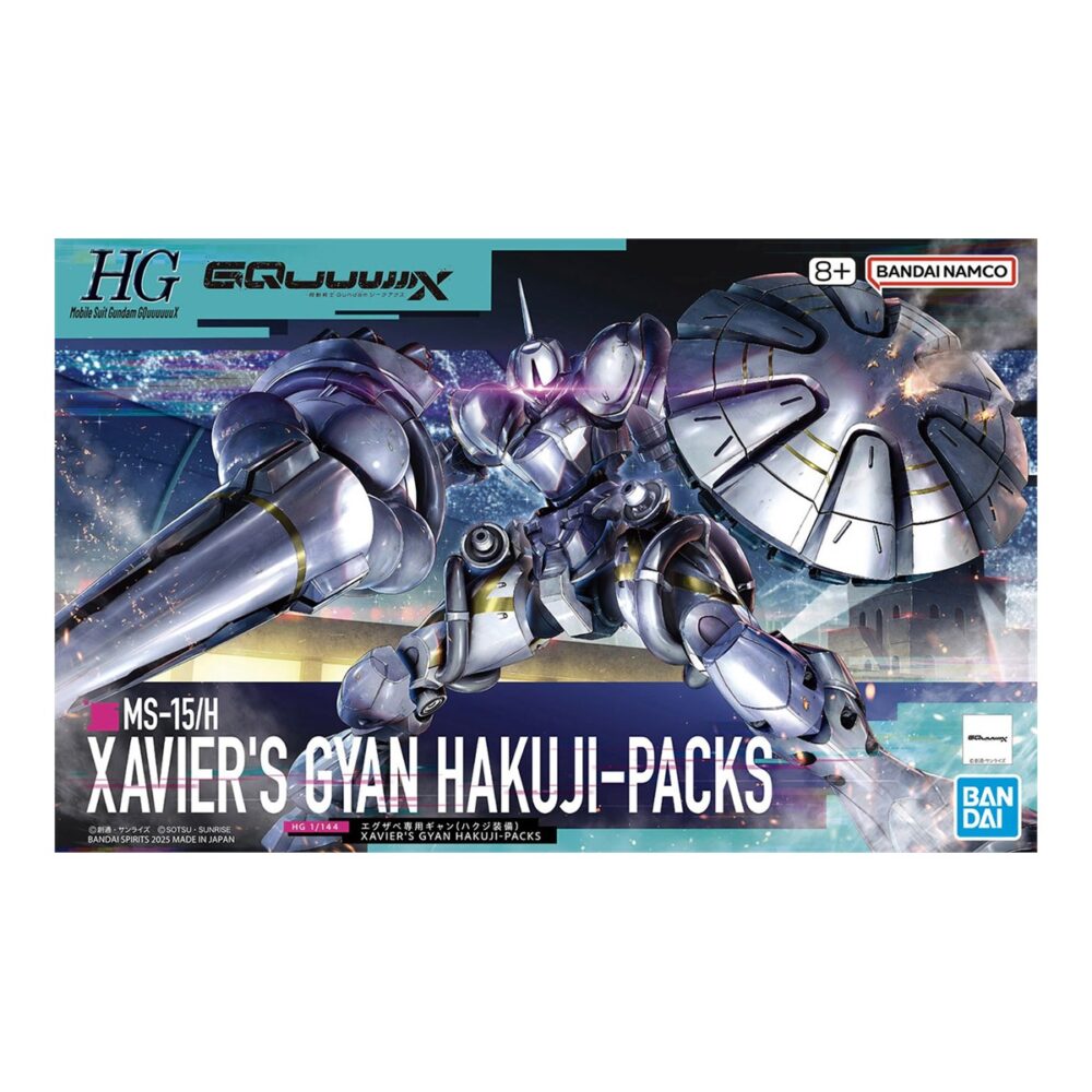 HG 1/144 GQuuuuuuX Xavier's Gyan Hakuji-Packs BANDAI 68594