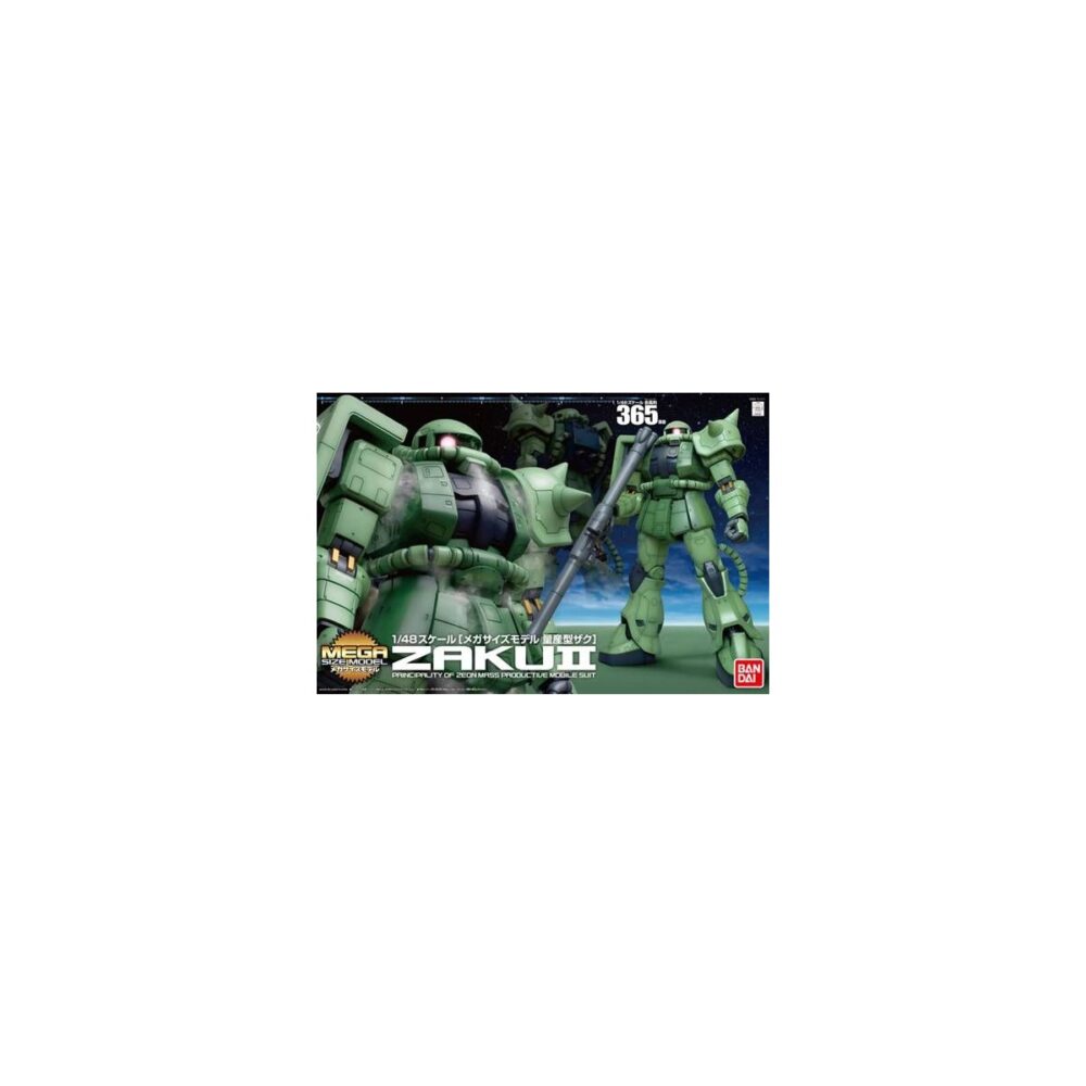 Mega Size 1/48 MS-06F Zaku II, green BANDAI 69480