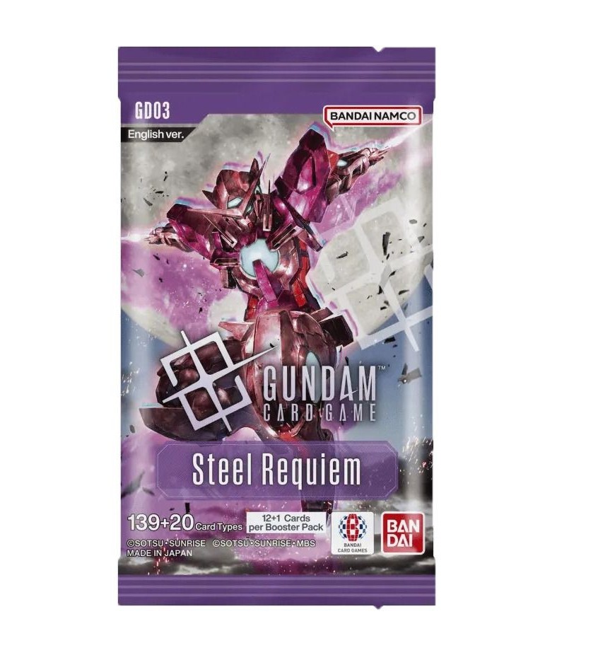 Gundam Card Game: Steel Requiem booster pack BANDAI 83714