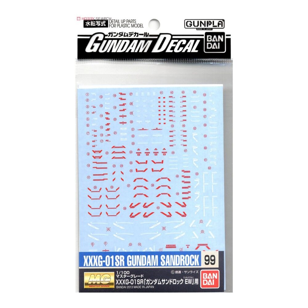 Gundam Decal #99 (MG) for Gundam Sandrock EW BANDAI 86571